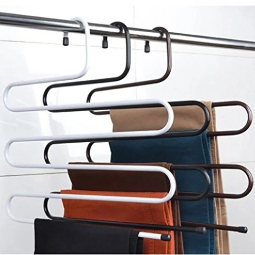 

1PC MultiFunctional Clothes Hangers Pants Storage Hangers Cloth Rack Multilayer Storage Cloth Hanger Wardrobe Tool