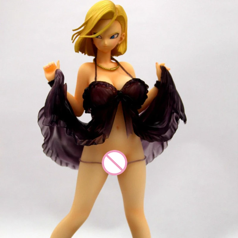 1/6 масштаб Dragon Ball Z блеск гламуры Android 18 черное сексуальное нижнее белье ver Смола GK модель фигурка коллекция аниме фигурки