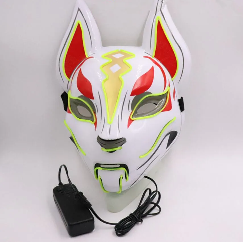 Игра Battle Royale Drift Fox МАСКА Fortress Night Fox Drift игрушка для косплея светодиодный Люминесцентная маска вечерние карнавальные маски для Хэллоуина