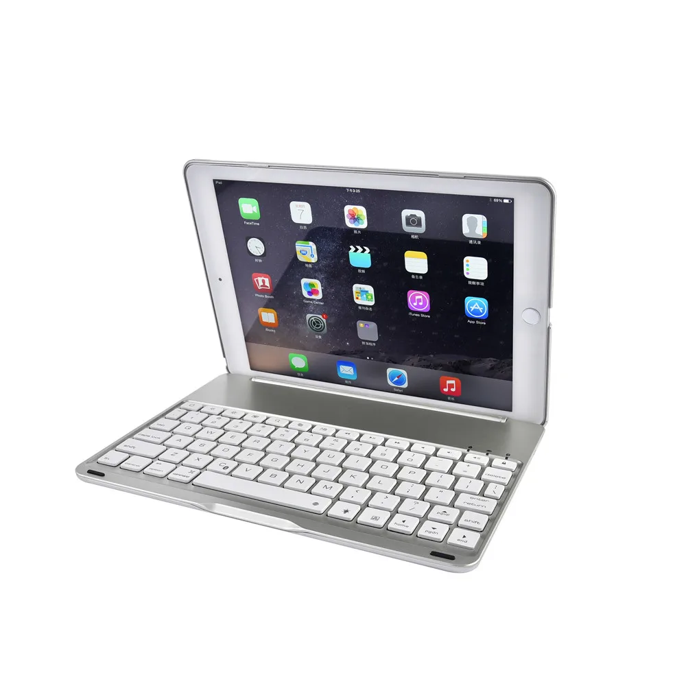 7 цветов bluetooth-клавиатура с подсветкой Элегантный чехол для iPad Pro 9,7 дюймов планшет беспроводная клавиатура с защитным чехлом A30