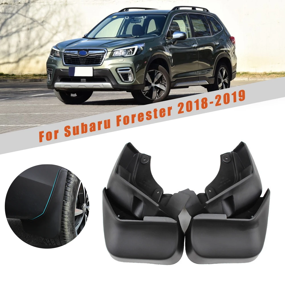 Car Mud Flaps Front Rear Mudguards Splash Guards Mudflaps For Safety Reflective Warning Fender For Subaru Forester SK