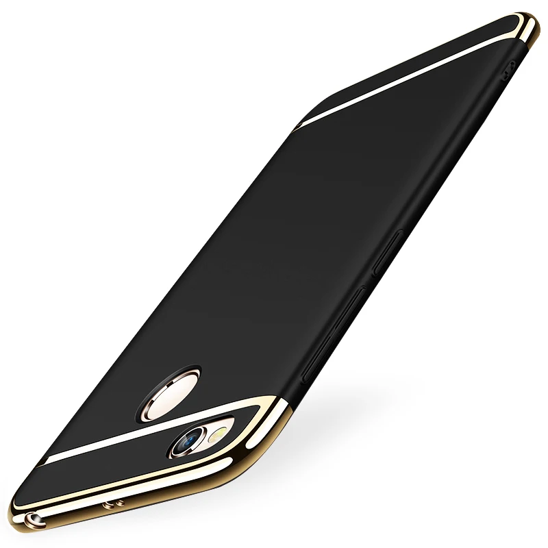 Роскошный Жесткий чехол для телефона 3 в 1 для Xiao mi Red mi Note 5 Plus 5A 6A 4A 6 Pro 4X S2 mi A1 A2 8 Lite mi x 2 mi 8 mi 6 mi 5X mi 6X - Цвет: Black