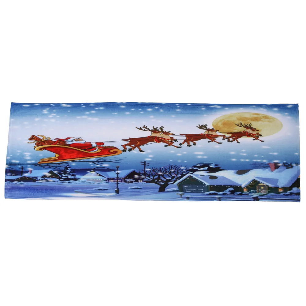 Высокое качество Merry Christmas ванная комната шаблон печати пол входная дверь ванной коврик с принтом ванна для помещений ковер для дома Nove7