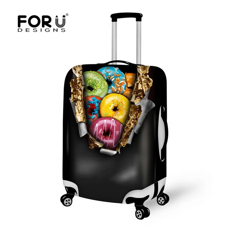 

FORUDESIGNS Creative Design 3d Print Luggage Suitcase Cover Baggage Protective Zipper Cover Suitable for 18 to 30 inch