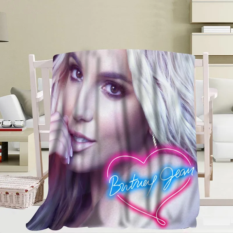 Пользовательские Britney Спирс одеяло s Путешествия Диван коралловый флис тканевые одеяла мягкий пушистый теплый диван кровать плед большой размер