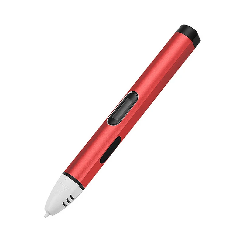 red Регулируемая температура DIY 3D Ручка stylo 3d печать ручки для рисования 3d волшебный принтер scribble ручки для детей подарок на день рождения подарки - Цвет: red