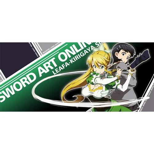Аниме Sword Art Online Sao Kirito Yuuki костюм Asuna для косплея(костюмированных игр) коврик для мыши Kirigaya Kazuto коврик для мыши 40x90 см Большой размер подарок - Цвет: Style C