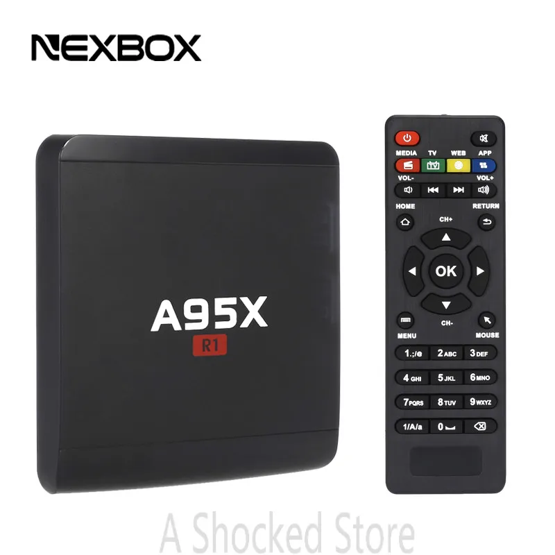 A95x R1 ТВ Box Rockchip rk3229 4 ядра Процессор Android 6.0 1 ГБ 8 Smart Декодер каналов кабельного