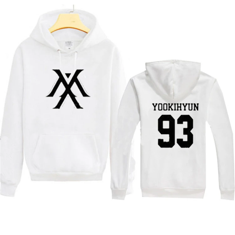 Фиолетовый Новинка, полный MONSTA X kpop, унисекс, шерстяные толстовки с капюшоном, верхняя одежда k-pop, полный MONSTA X im, толстовки с капюшоном с длинными рукавами, одежда с капюшоном - Цвет: Фиолетовый