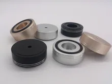 4pcs 44 16mm Scrub Aluminum Feet Amplifier Speaker Feet Spikes PC Machine Pads Diameter 44 High
