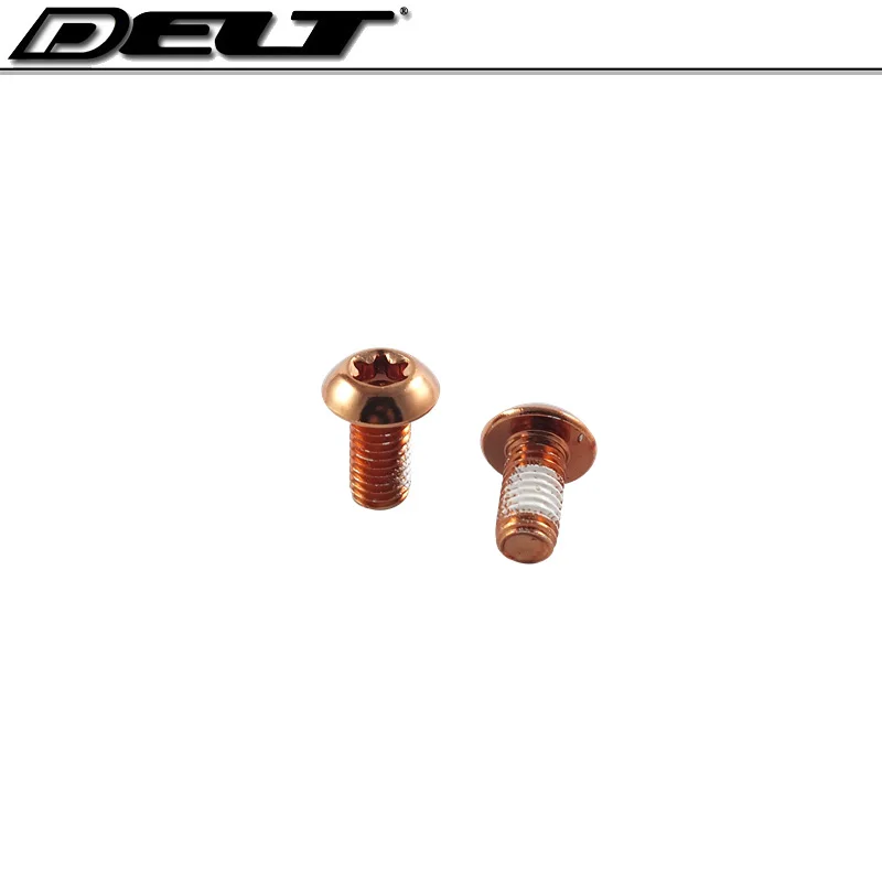 Дорожный MTB горный велосипед DH M5x10mm Велоспорт велосипед дисковые Тормозные колодки роторы винты стандарта Torx болты оранжевый 12 шт