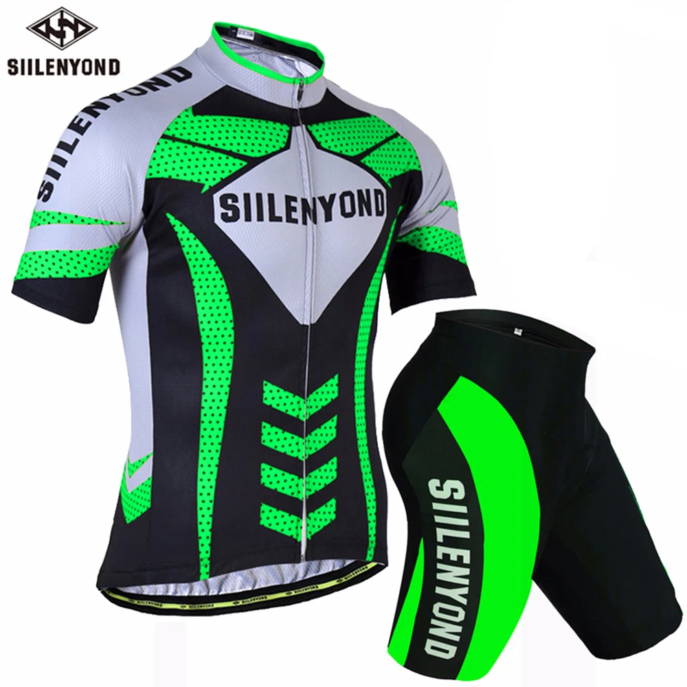 SIILENYOND Pro Team Велоспорт Джерси наборы Одежда для езды на горном велосипеде для мужчин летняя дышащая одежда для велоспорта Ropa Ciclismo велосипед комплект одежды - Цвет: 03