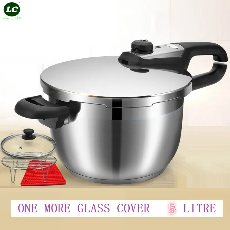 Скороварка из нержавеющей стали 5 л 2 крышки|Кастрюля-скороварка| |