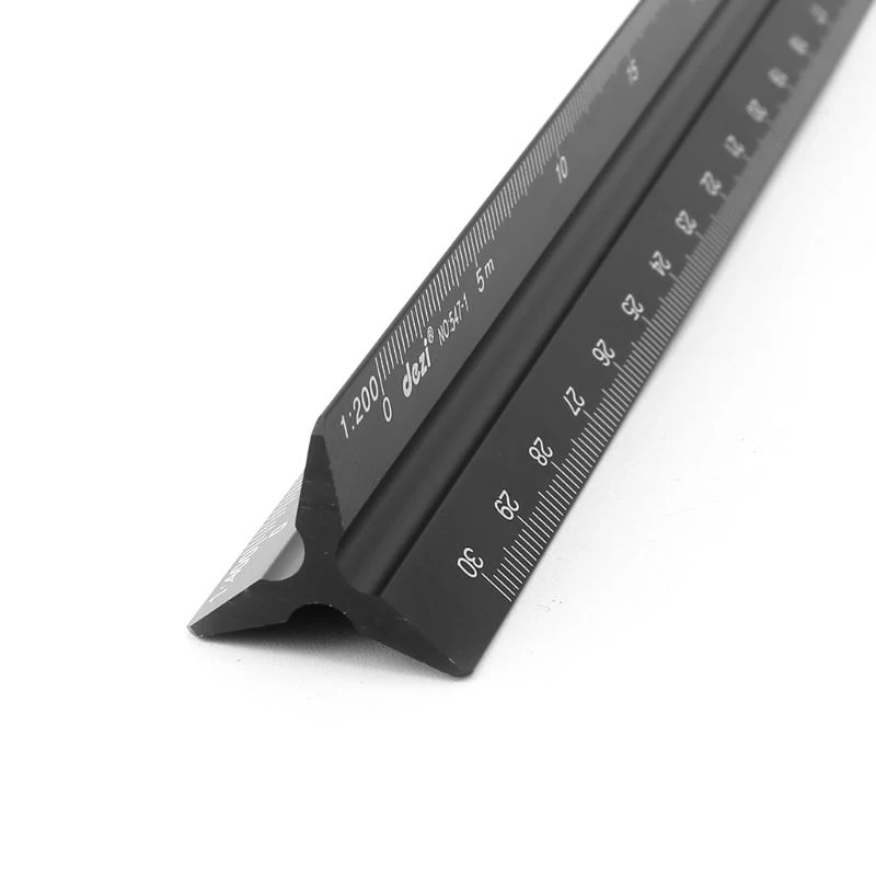 

30cm Triangular Architect Scale Ruler Aluminum Scale Ruler for Drafting Dropshipping