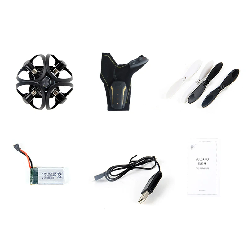 2.4G Mini Remote Control Aircraft Foldable Gloves Gesture Sensing Control Helicopter Four-Axis Aircraft Somatosensory Remote