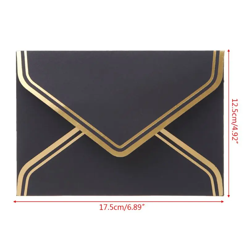 Конверты бумажные пустые в винтажном ретро стиле для поздравительных открыток