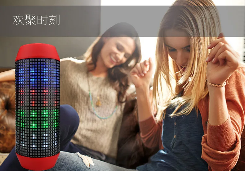 Q600 беспроводной Bluetooth открытый динамик Портативный светодиодный фонарик красочный сабвуфер с микрофоном стерео объемный Саундбар