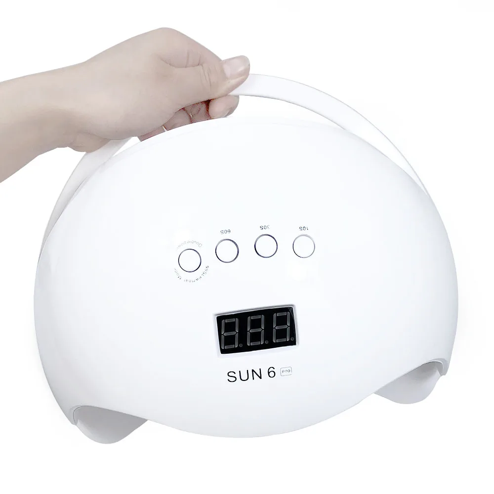 SUN6 PRO 72 Вт УФ-лампа, светодиодный светильник для ногтей, быстрая сушка для всех гель-лаков, две руки, Сушилка для ногтей с автоматическим датчиком, светильник от солнца, инструменты для маникюра