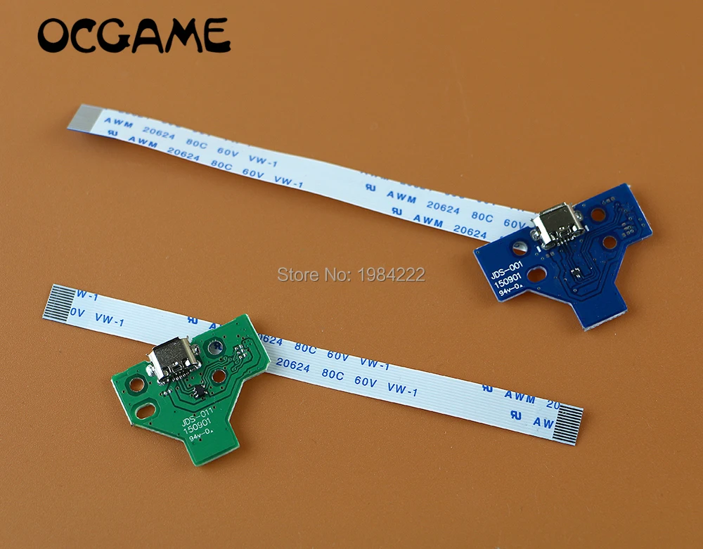 OCGAME 100 шт = 50 комплекты Высокое качество 12pin 14pin светодиодный Мощность/печатная плата для зарядного устройства доска с flex ленты кабель для PS4