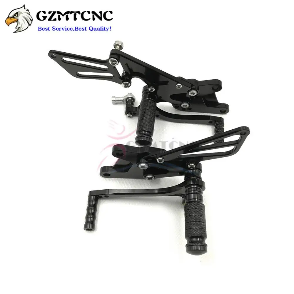 ZX10R 06-10 заднее сиденье мотоцикла Подножки cnc для Kawasaki Ninja ZX 10R 2006 2007 2008 2009 2010 Регулируемые подножки