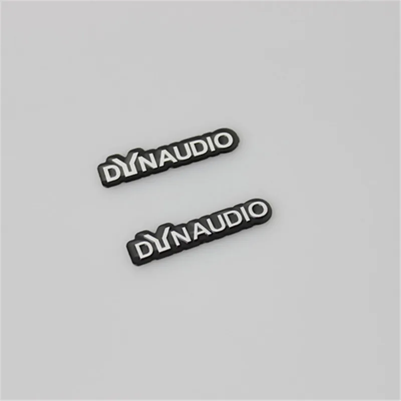 4X DYNAUDIO спикер алюминиевый 3D стикер Труба Рог Звук буквы наклейки стайлинга автомобилей - Название цвета: no.1