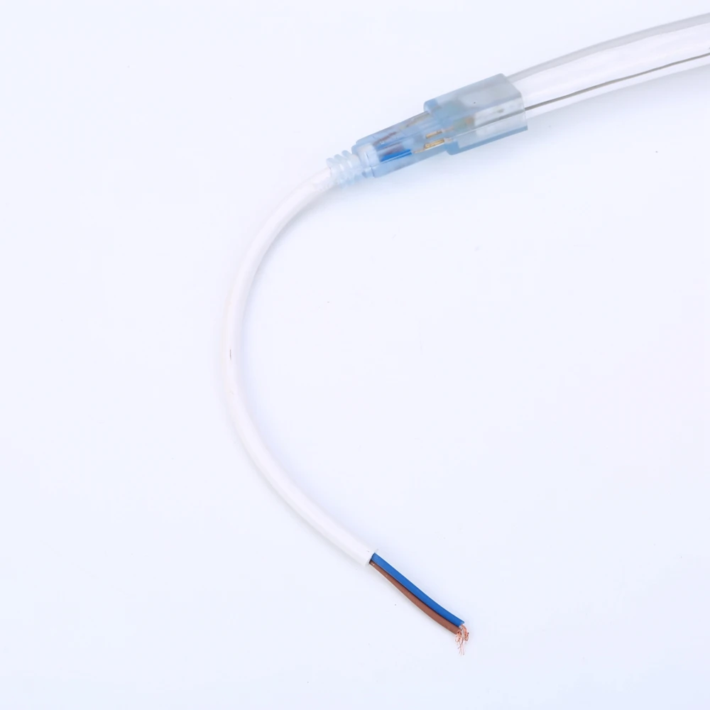 DC 12 В RGB светодиодный неоновый светильник 2835 5050 SMD 120 светодиодный s/m Водонепроницаемая гибкая неоновая лента белый/теплый белый/синий/розовый/красный зажимы