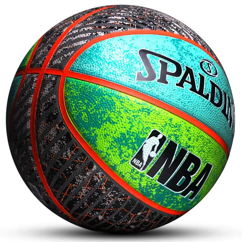 Подлинный Spalding Баскетбол 7th студентам подросткам Крытый Открытый износостойкие соревнования баскетбольное оборудование - Цвет: 83-645Y