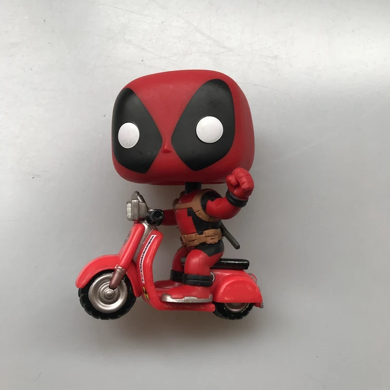 Us 899 Original Funko Pop Ride Marvel Deadpool Scooter Vinyl Action Figure Collectible Model Loose Toy In Action Toy Figures From Toys