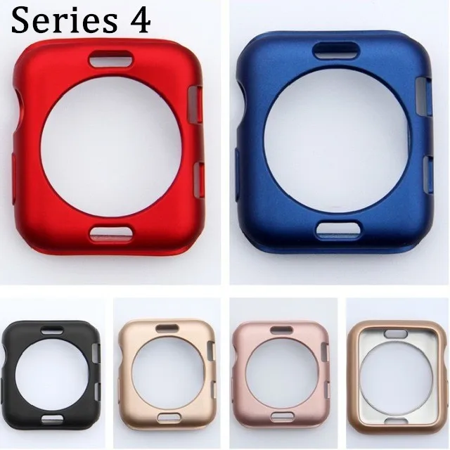 

Soft TPU Protective Ultra-thin Case Series 4 For Apple Watch 40mm 44mm Colorful Cover Shell Bumper Watch accessories