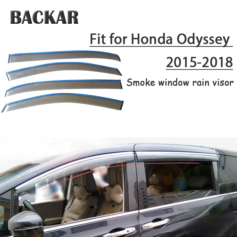 Backar 4 шт. Авто Windows дождь Ветер солнца щит Дефлектор козырек Накладка для Mitsubishi Outlander 2013