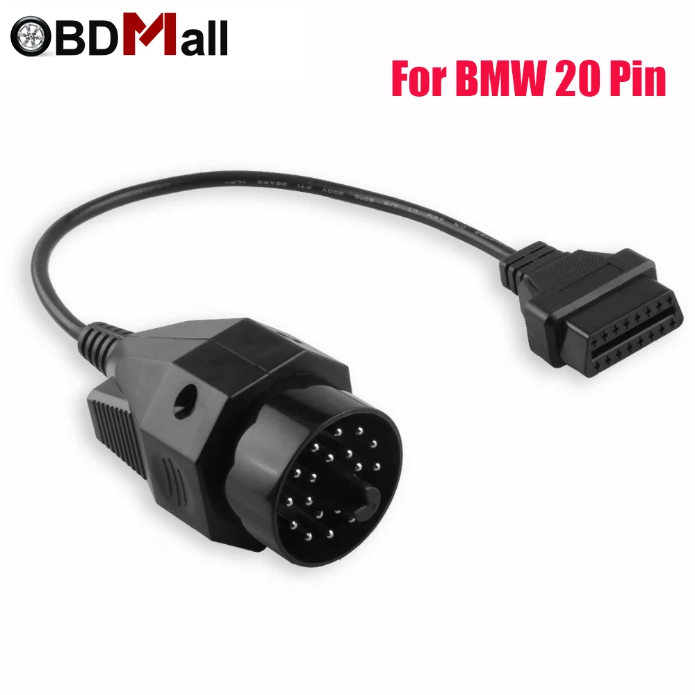 5 шт. OBD II адаптер для BMW 20 контактный разъем для OBD2 16 Pin гнездовой разъем E36 E39 X5 Z3 для BMW 20pin Диагностический кабель для BMW 20 PIN-код