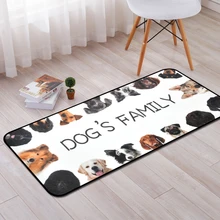 Европейский Стиль собака Семья ковер мультфильм Для детей номер прямоугольные ковры для Гостиная Спальня дверь кухни, ванной коврики