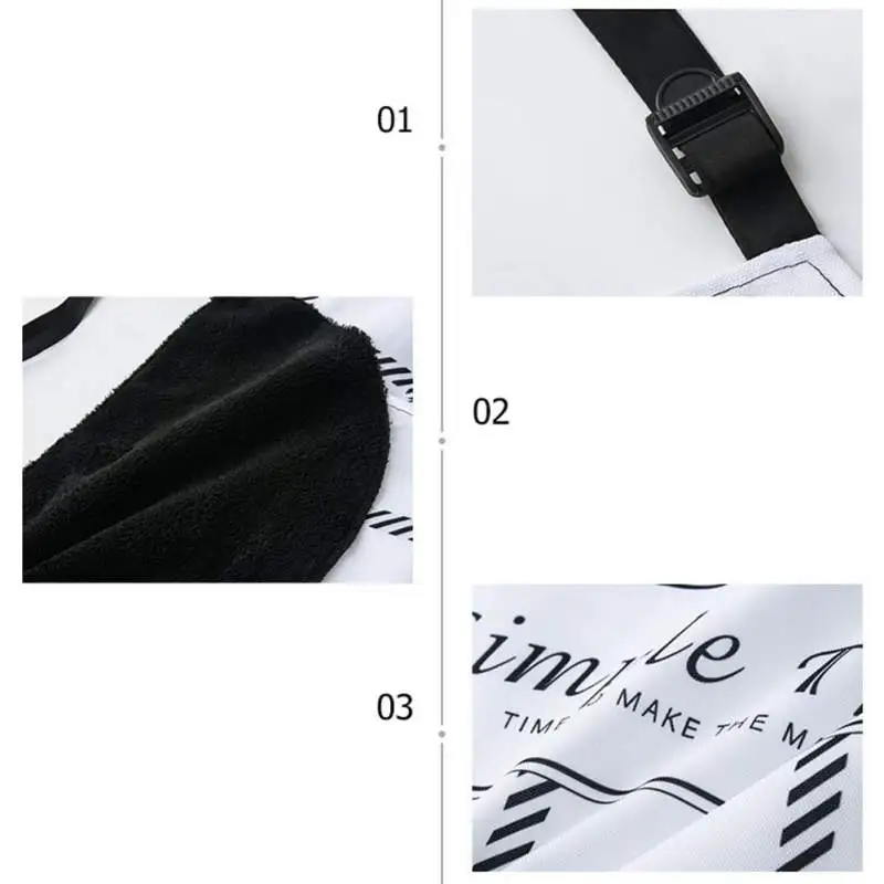Adjustable Kitchen Apron Oil-Proof Pinafore Waterproof Antifouling Aprons Cooking Baking Restaurant Erasable Hand