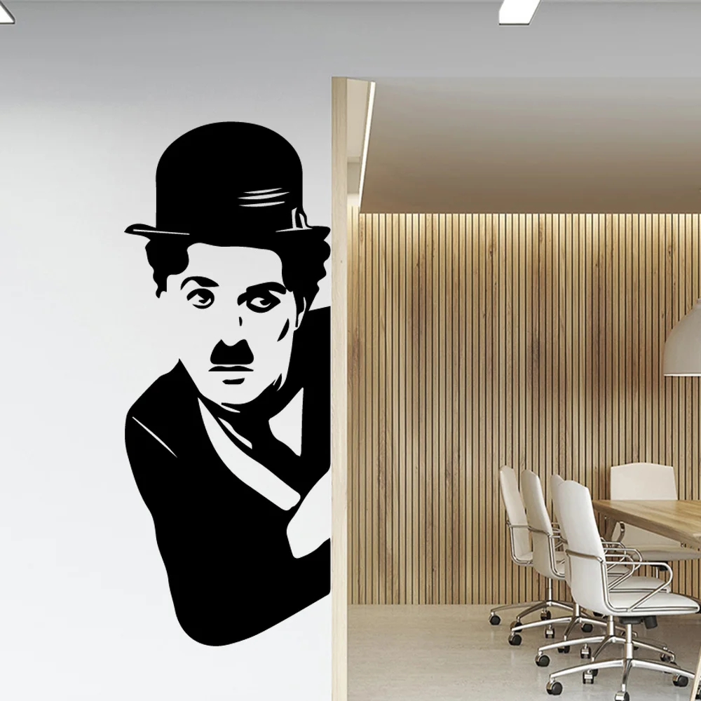 Забавный Бэнкси Chaplin экологический защитный винил наклейки гостиная Дети украшение для комнаты, стикер