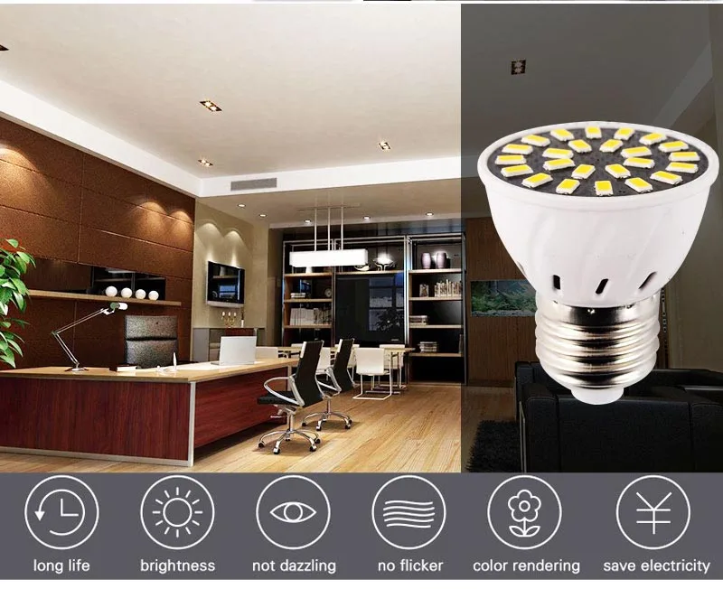 Светодиодный прожектор 4 Вт 6 Вт 8 Вт LED Gu10 Mr16 E27 18/24/32 SMD5733 220 В лампа Светодиодная лампа GU10 пятно света Lampara Bombilla ампулы zarovka