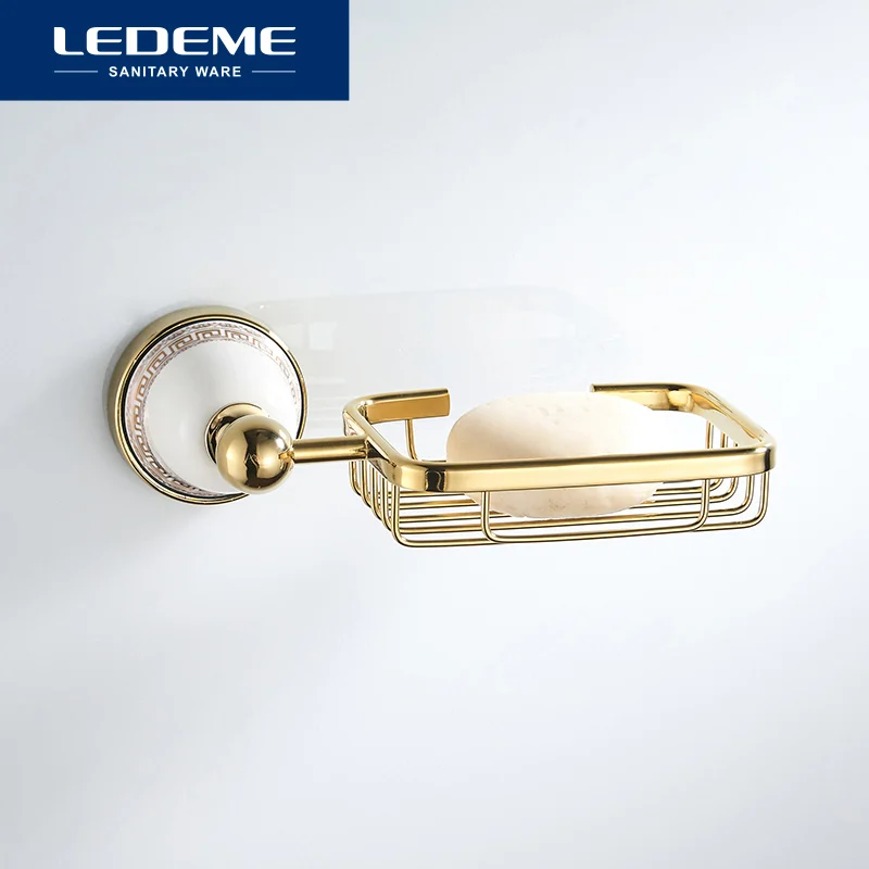 LEDEME мыльница настенный держатель мыла коробке мыло Корзина прямоугольник блюдо с Держатель мыльницы оборудование для ванной L3602G-1