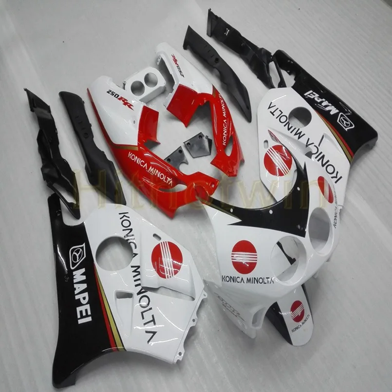 Пользовательские мотоцикла обтекателя Для HONDA CBR250RR MC22 1990 1991 1992 1993 1994 1996 1997 1998 1999+ литья под давлением, цвет: красный, черный, белый, M2 - Цвет: A