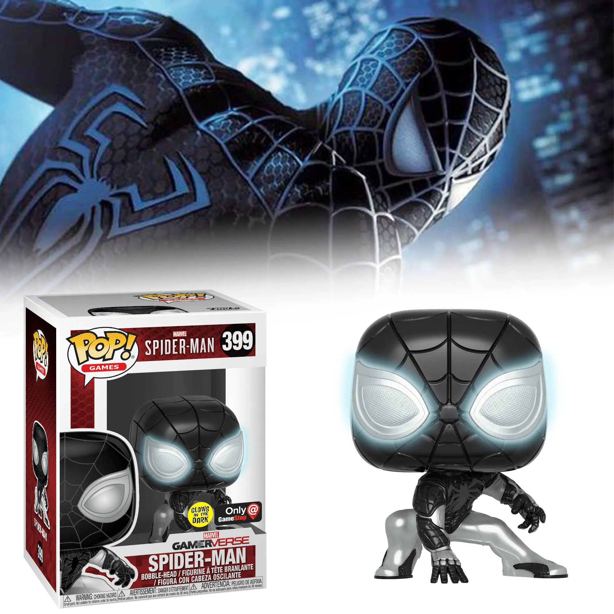 FUNKO POP игра Человек паук 3 битва внутри черный 399 # виниловая модель игрушки