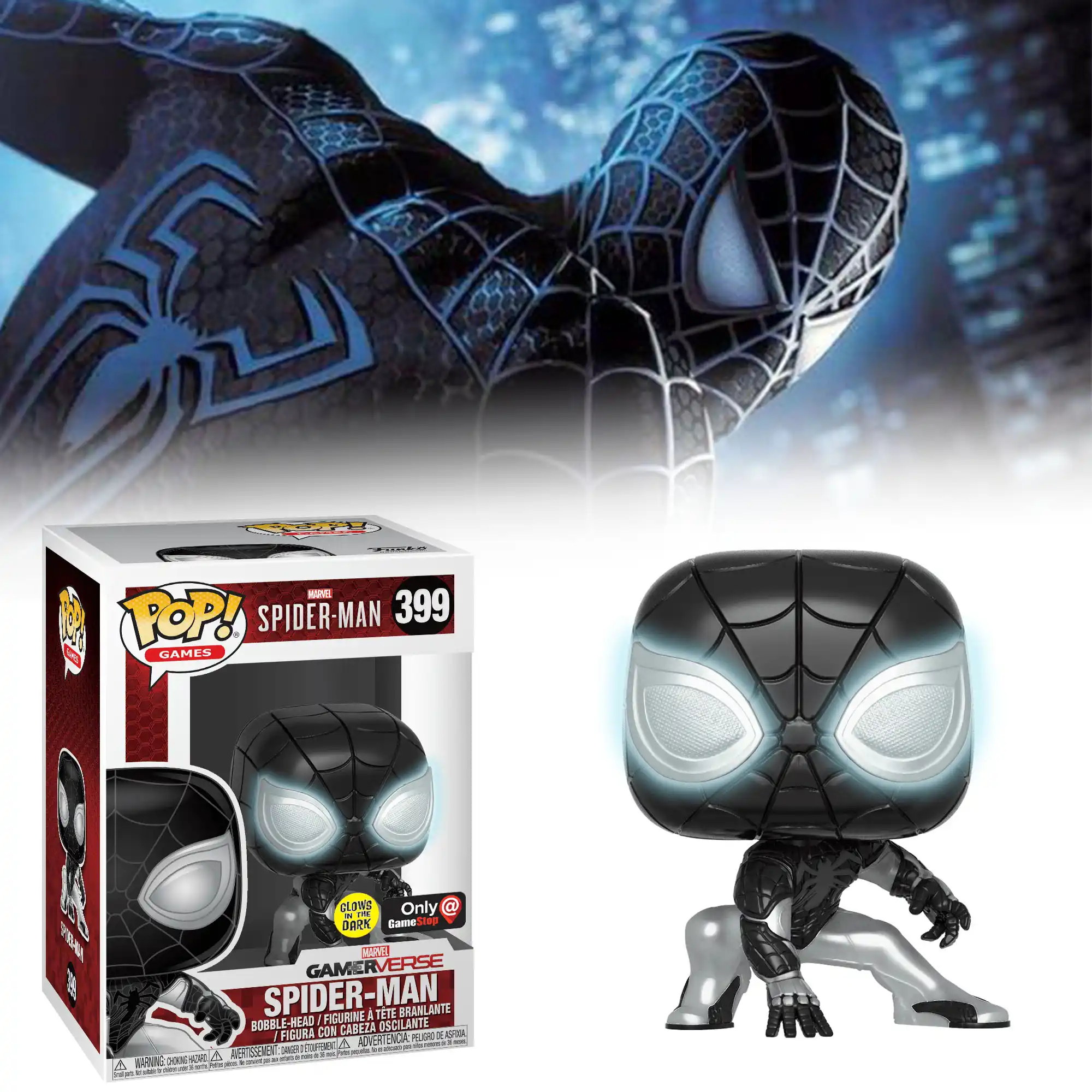 hombre araña negro juguete