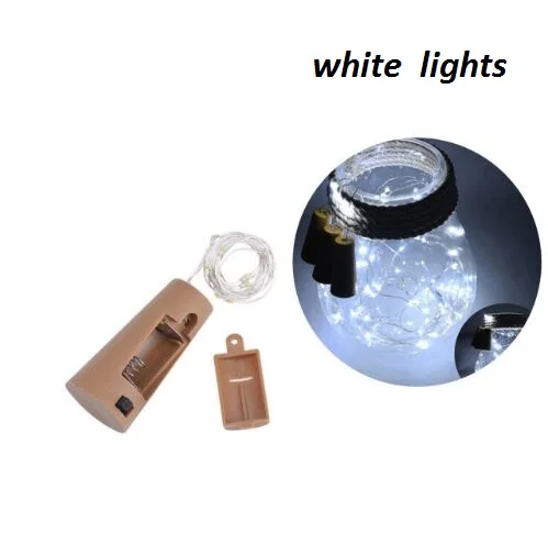 white 2m20light светодиодные цветные медные струны для бара, отеля, фестиваля, вечерние, Рождественские елки, атмосферное украшение, светодиодная вспышка, ночные огни - Испускаемый цвет: white
