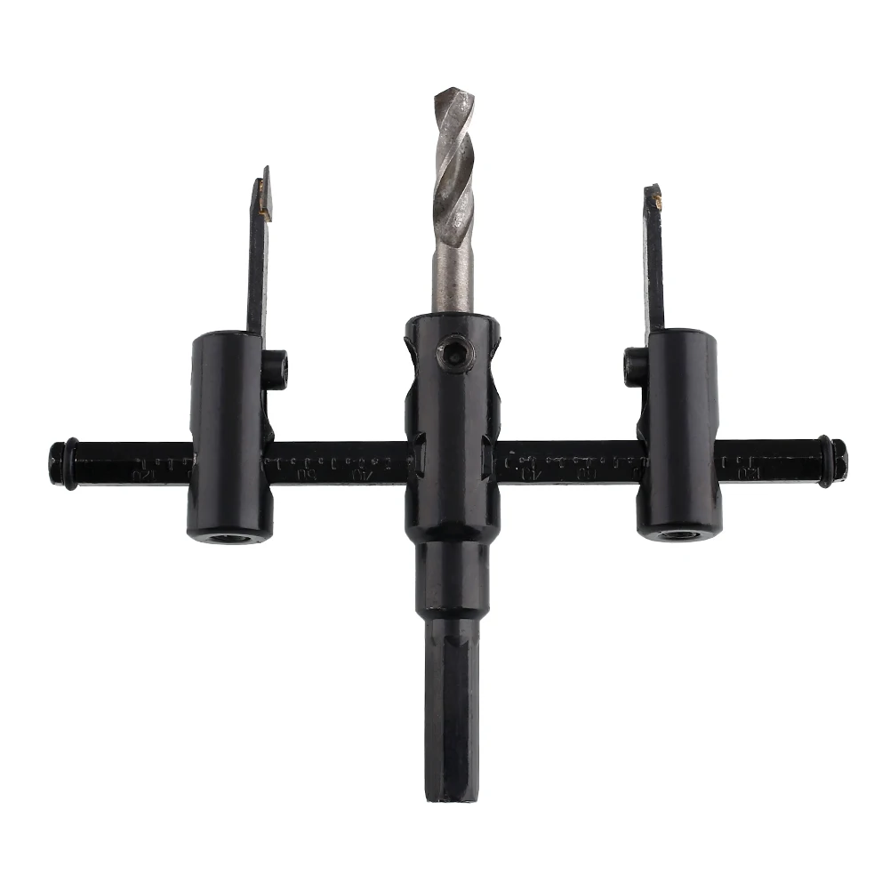 Adjustable Wood Circle Hole Saw Drill Bit Cutter Kit 30mm-120mm DIY Woodworking Adjustable Wood Circle Hole Saw Drill Bit Cutter Kit 30mm-120mm DIY Woodworking