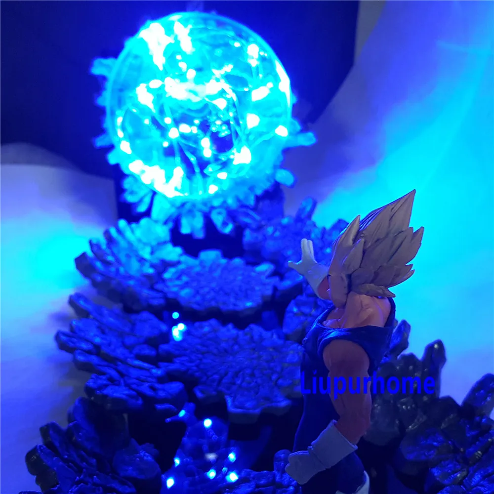 Lampara Dragon Ball Z Vegeta Супер Saiyan светодиодный светильник, фигурки злых Вегета, декоративная лампа, светодиодный светильник для подарков MY1