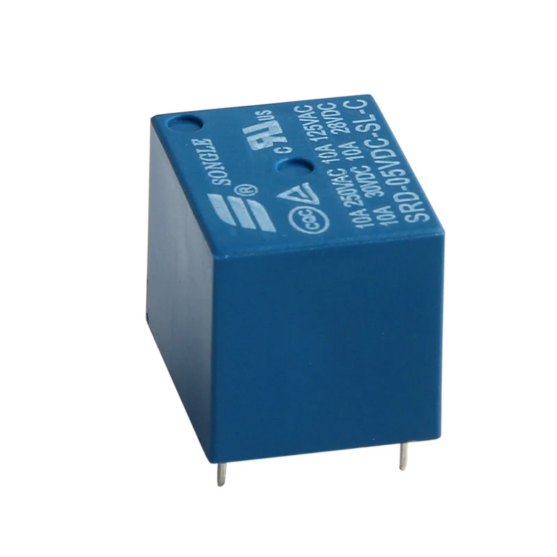 5 шт. мини 10А 5В DC SONGLE Реле питания SRD-5VDC-SL-C типа PCB