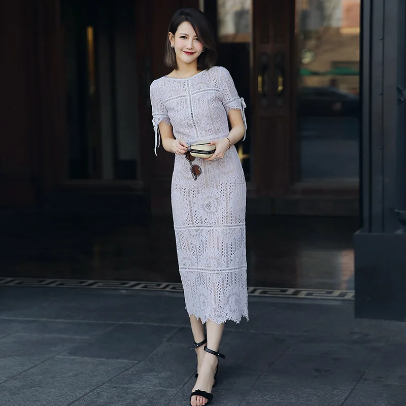 2018 г. летние пикантные открытые миди платья Новинки для женщин модный свитер