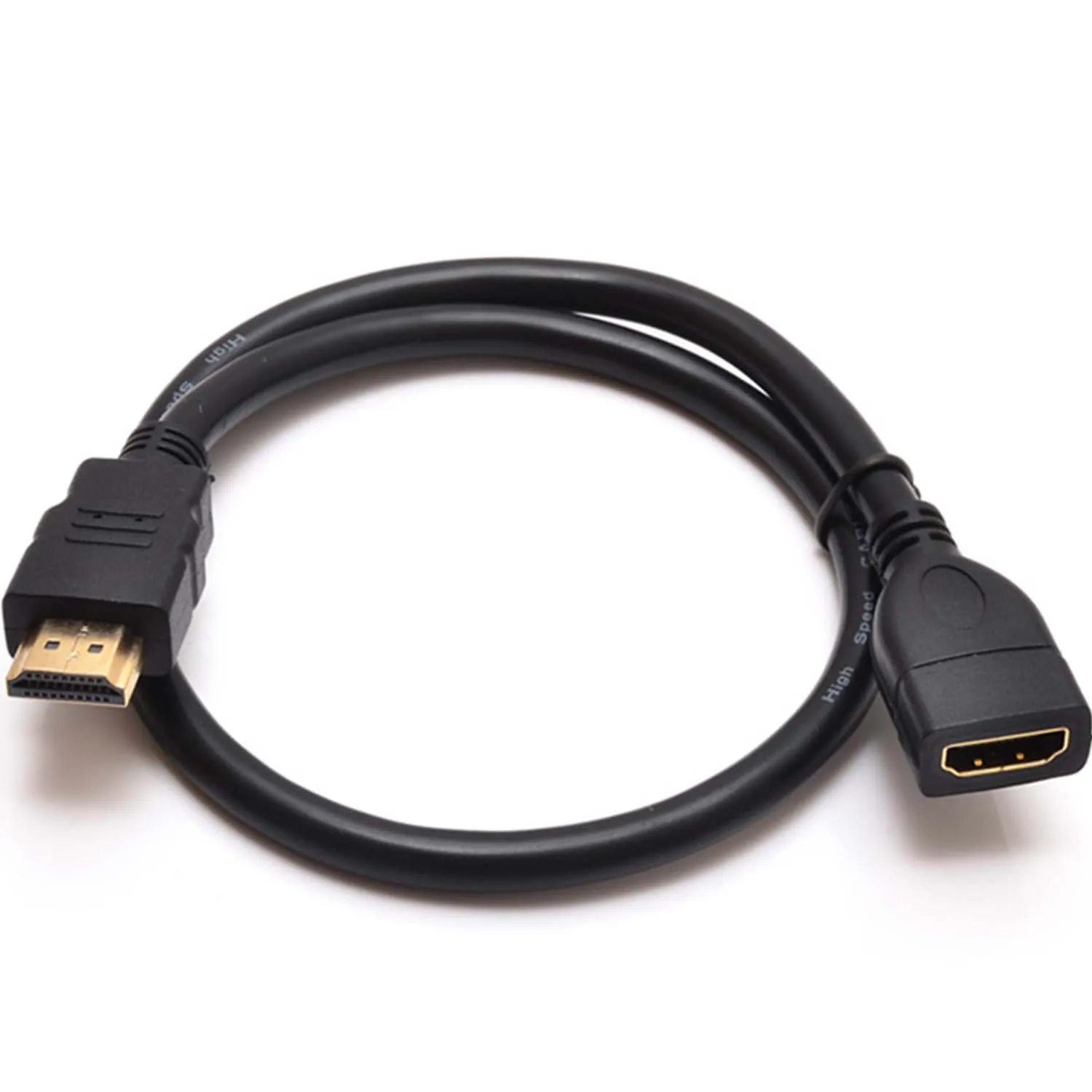 10 шт. 1 фут Премиум HDMI v1.4 мужчин и женщин удлинитель провода позолоченные
