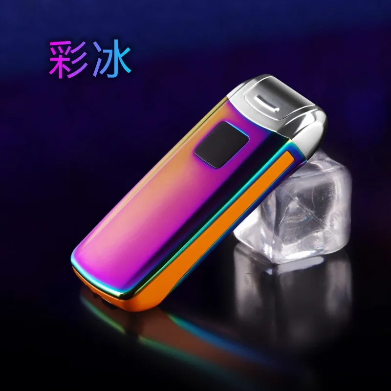 3 USB Зажигалка двойная дуга ветрозащитная беспламенная Электронная зажигалка Прикуриватель плазменная Зажигалка мужской подарок аксессуары для курения - Цвет: 3