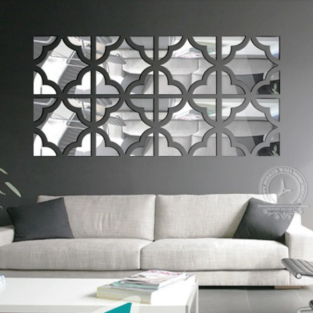 25x100cm 20pcslot big size flower square loop 3d acrylic mirror wall stickers home decoration diy home decor - Big Lots Home Decor 25x100cm 20pcslot big size flower square loop 3d acrylic mirror wall stickers home decoration diy home decor - Big Lots Home Decor