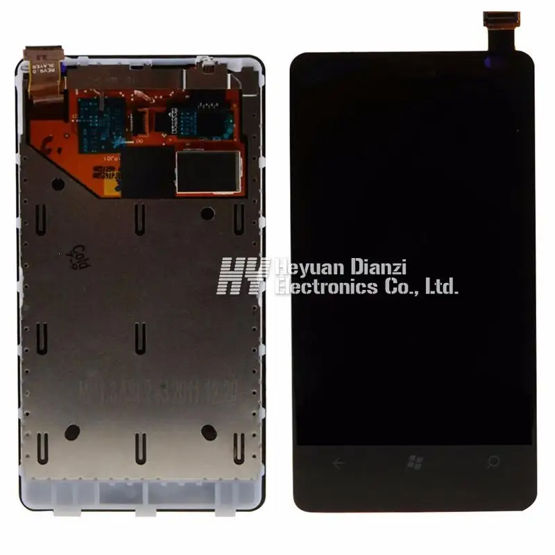 For Nokia Lumia 800 Lcd Display Touch Screen Digitizer Assembly With Frame Free Shipping