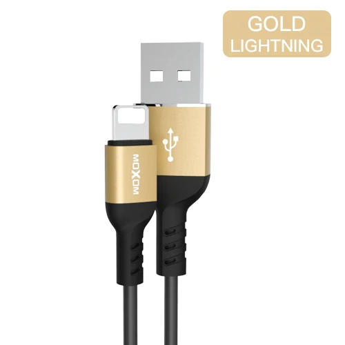 MOXOM USB C кабель для мобильного телефона Быстрая зарядка type C кабель для huawei samsung Vivo Oppo Meizu - Цвет: CC-35LGold