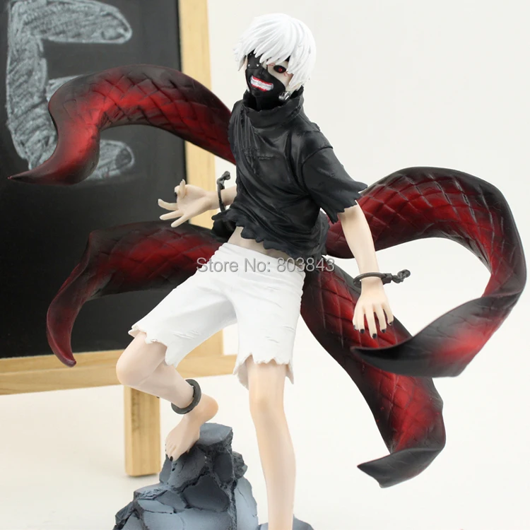 2 головы отличная модель Токийский Гуль фигурка kaneki ken Melanism ПВХ аниме модель игрушки Необычные коллекционные вещи подарок 22 см